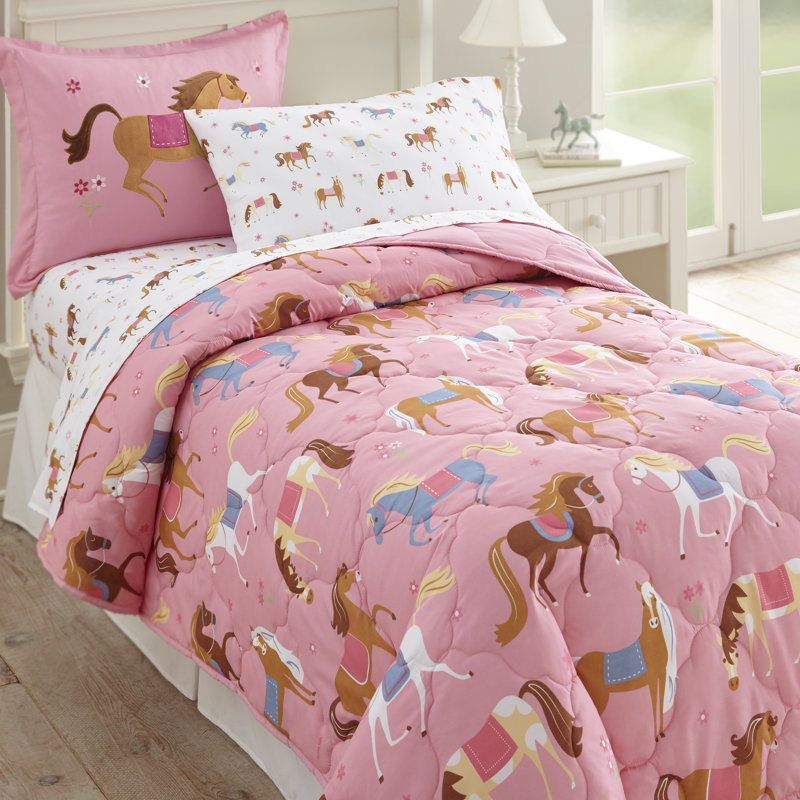 Wildkin Olive Kids Horses Comforter Set & Reviews Wayfair.ca